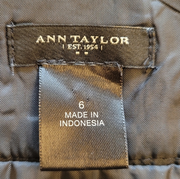 LOFT Wool Blend Black With Sprinkels Skirt Size 6 - Picture 8 of 10